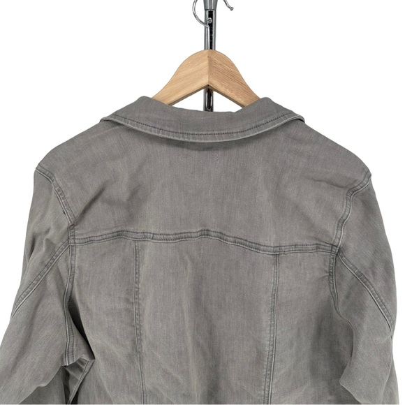 Market & Spruce Sterling Grey Denim Jacket size 1X NWT Stitch Fix Gray Jean - Picture 7 of 13